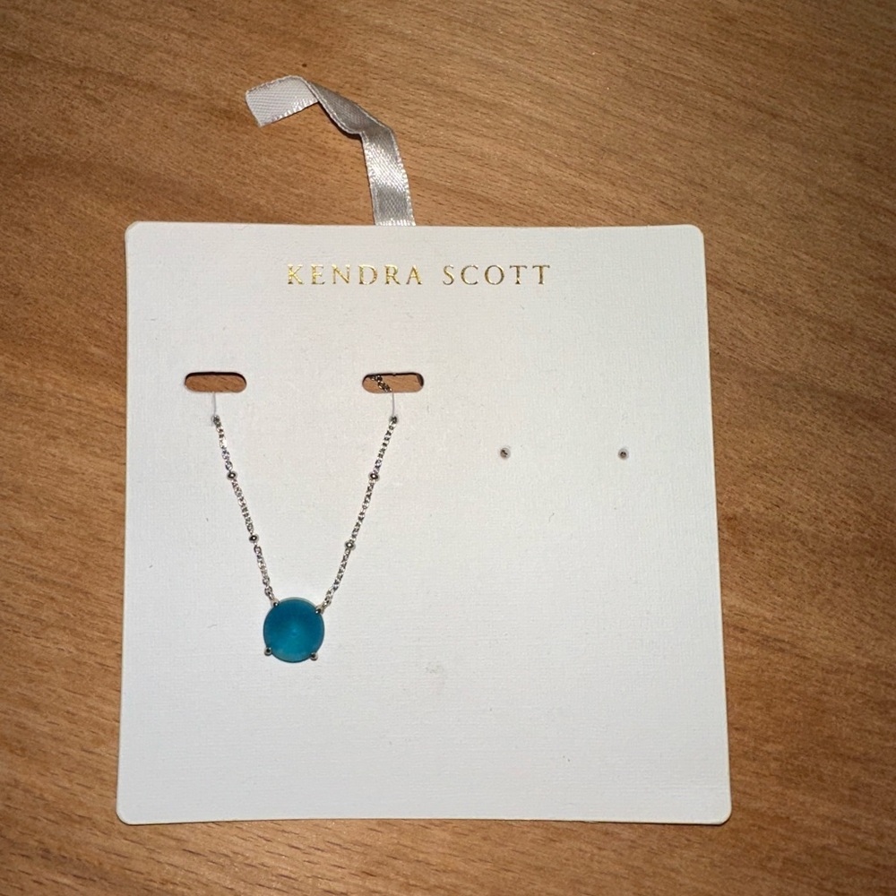 Kendra Scott Teal Pendant Necklace
